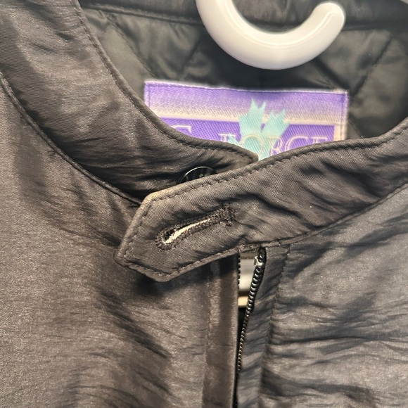 Vintage Y2K G-Force Black Iridescent Moto Jacket Men’s Size M - Picture 3 of 8